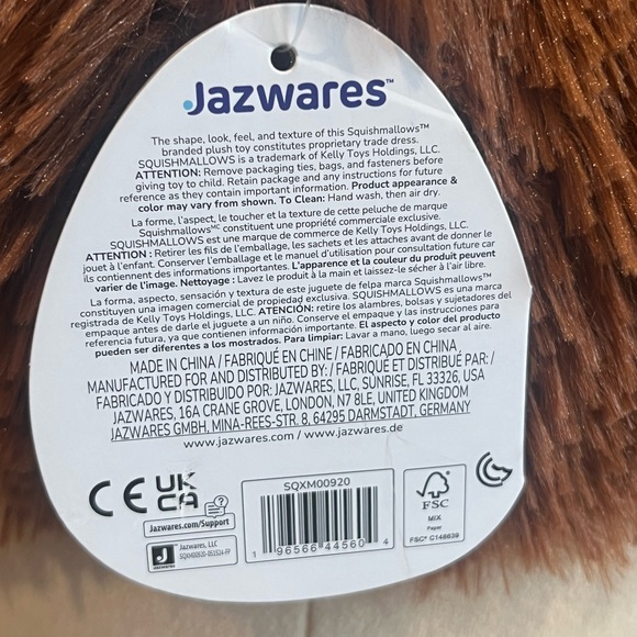 Squishmallows Xmas 2024 Francis FTM Lion Candy Cane Antlers 16” BNWT - Picture 5 of 6